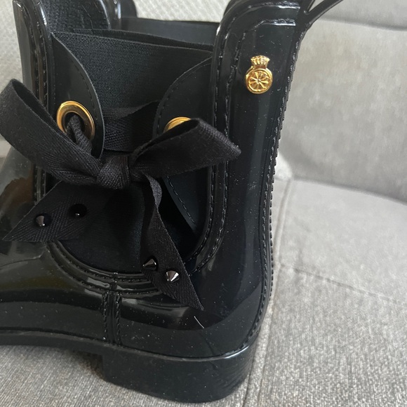 LEMON JELLY RAIN BOOTIES - HAILEY SIZE 8 black - Picture 5 of 7